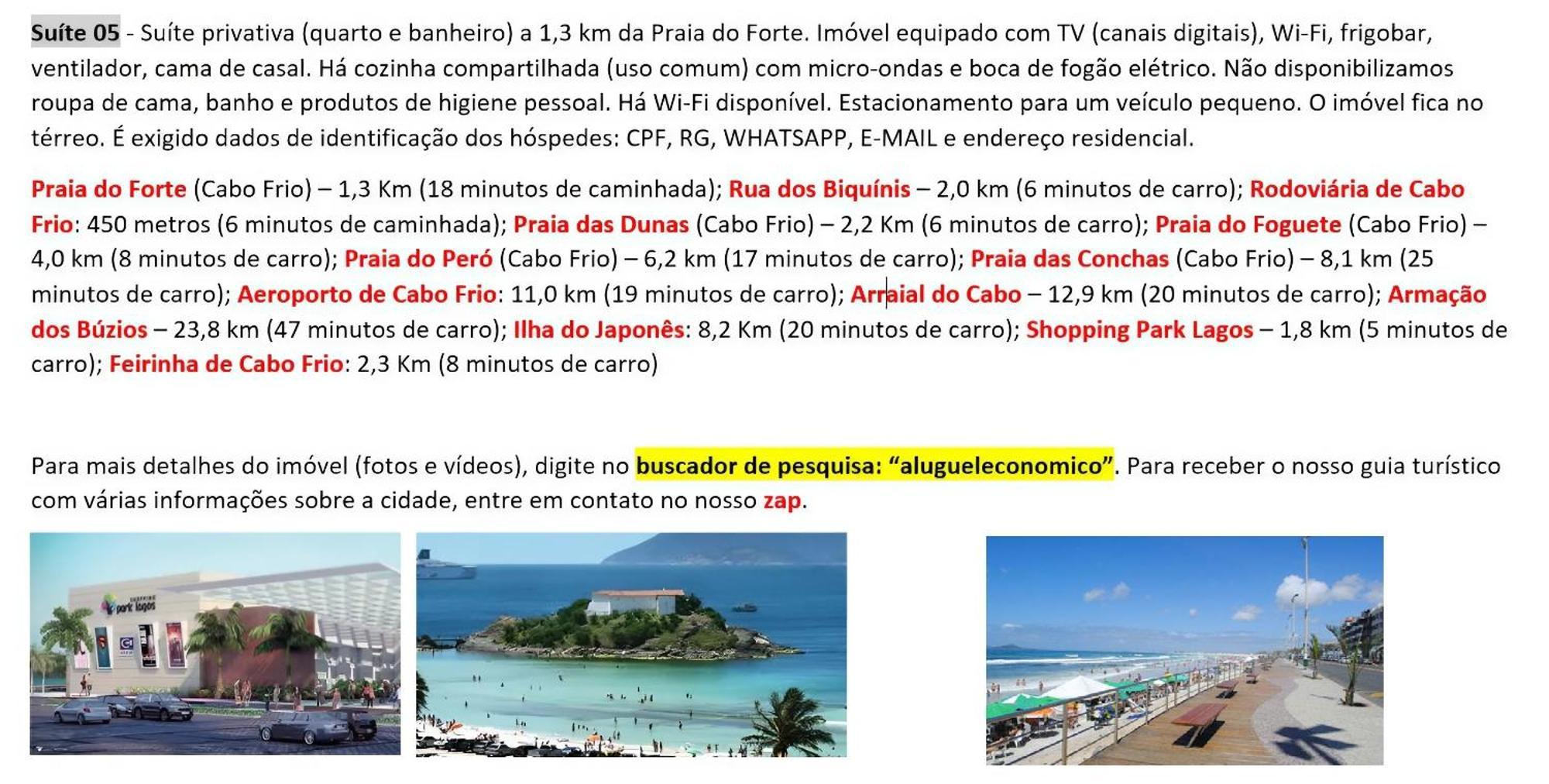 Cabo Frio - Suites - Jardim Flamboyant - Aluguel Economico Extérieur photo